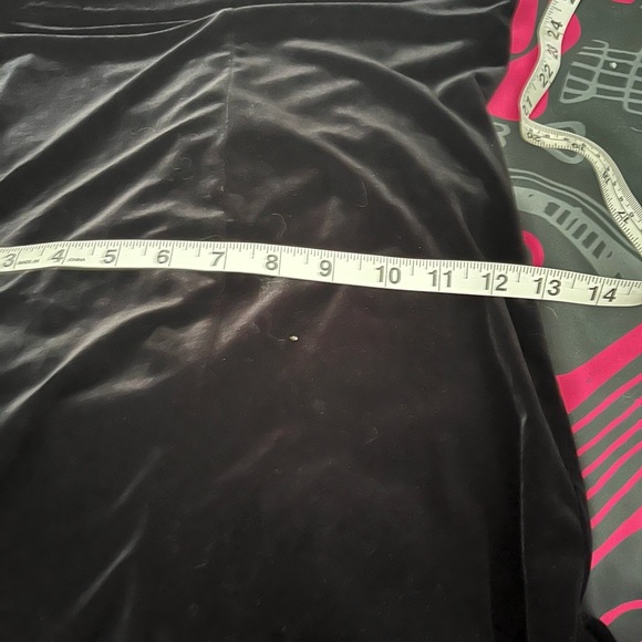 Betsey Johnson crushed velvet black jumpsuit L large - Picture 3 of 6